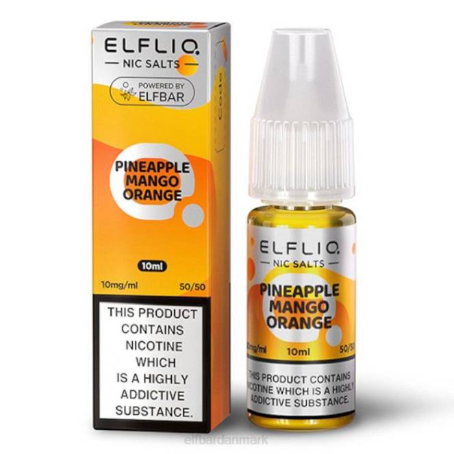 elfbar elfliq nic salte - ananas mango appelsin - 10ml-10 mg/ml Z0FV173