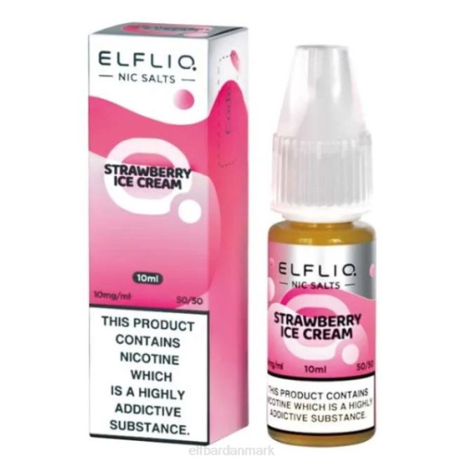 elfbar elfliq nic salte - jordbærsnow - 10ml-10 mg/ml Z0FV182