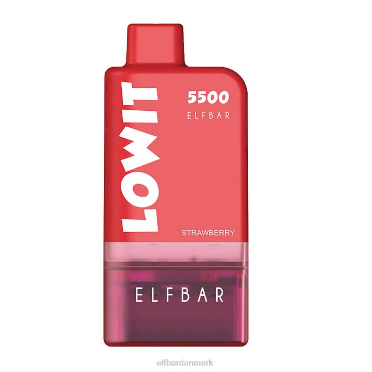 ELFBAR færdigfyldt pod kit lowit 5500 2%nic D46T125 jordbæris