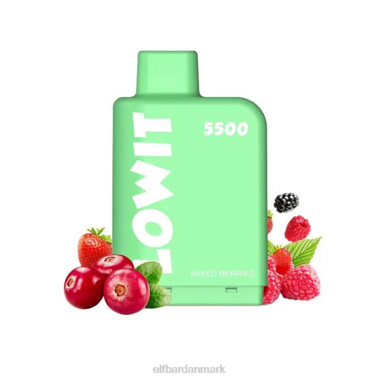 ELFBAR forfyldt pod lowit 5500 pust 2%nic D46T148 kirsebær drue limonade