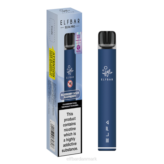 elfbar elfa pro pod kit - genopladeligt Z0FV69 marineblå + blåbærsur fyldt bælg