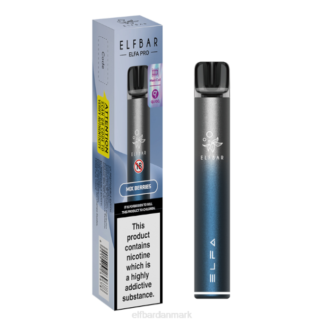 elfbar elfa pro pod kit - genopladeligt Z0FV70 skumringsblå + blandede bær forfyldt bælg