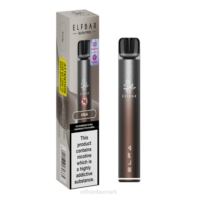 elfbar elfa pro pod kit - genopladeligt Z0FV71 skumringsbrun + cola forfyldt bælg