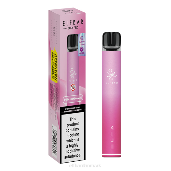 elfbar elfa pro pod kit - genopladeligt Z0FV72 pink + pink limonade forfyldt bælg