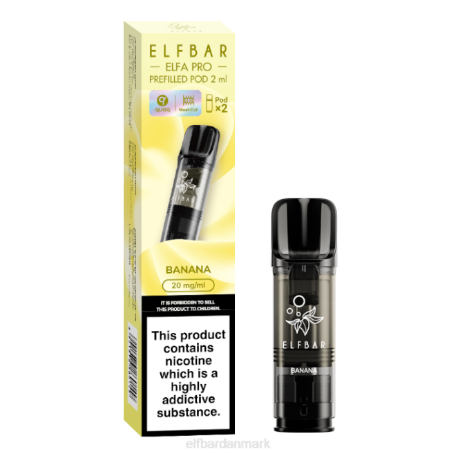 elfbar elfa pro præfyldte bælg - 20mg - 2pk Z0FV78 banan