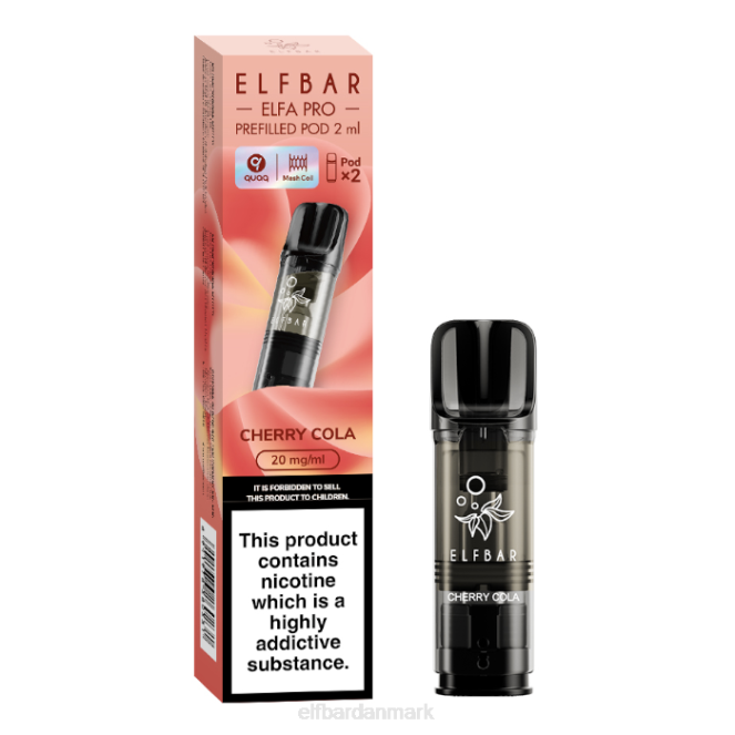 elfbar elfa pro præfyldte bælg - 20mg - 2pk Z0FV84 kirsebær cola