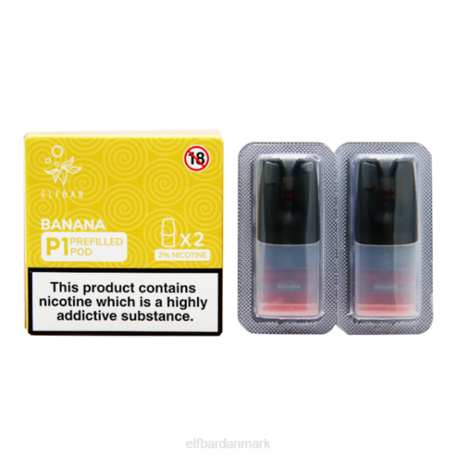 elfbar mate 500 p1 færdigfyldte bælg - 20 mg (2 pakke) citron og lime Z0FV149