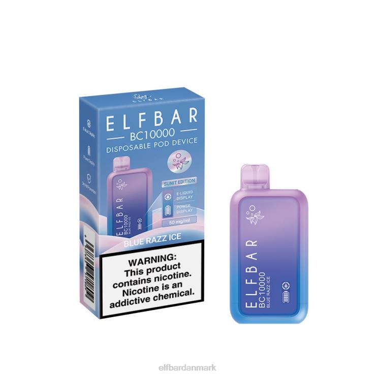 ELFBAR bedste smag engangs vape bc10000 is-serien D46T1 blå razz is