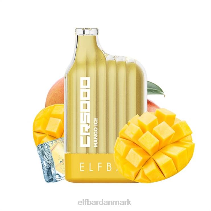 ELFBAR cr5000 engangs vape 5000 pust D46T25 fersken jordbær vandmelon