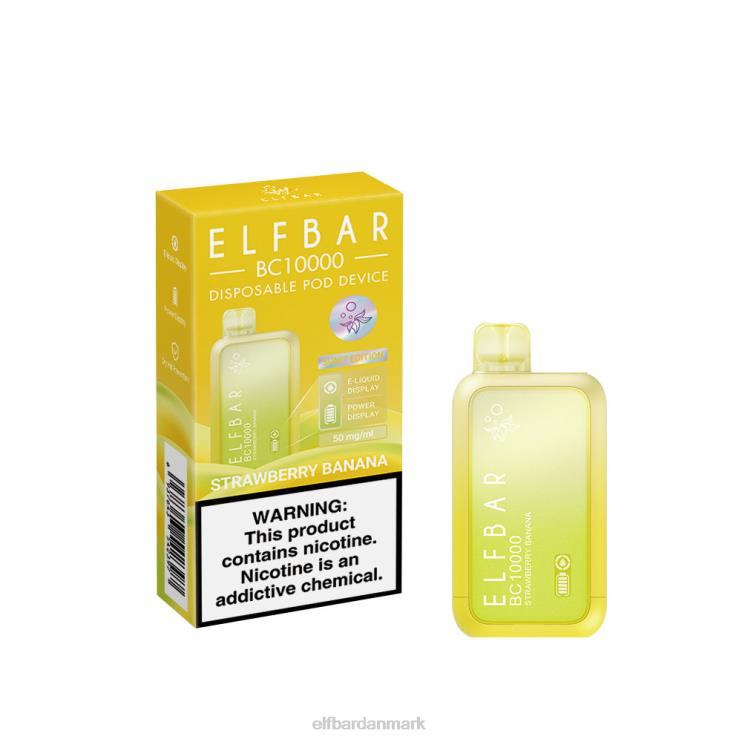ELFBAR engangs vape ny bc10000 10000puffs D46T45 jordbær banan