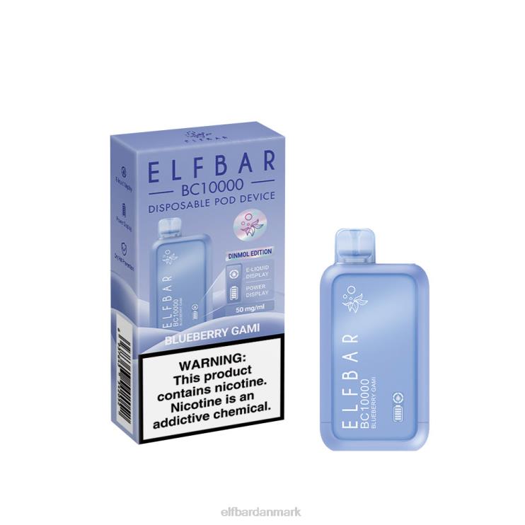 ELFBAR engangs vape ny bc10000 10000puffs D46T49 blåbær gami