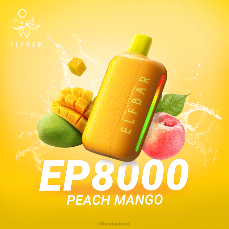 ELFBAR engangs vape nye ep8000 puffs D46T74 fersken mango