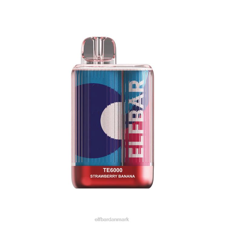 ELFBAR engangs vape te6000 jordbærkombinationer D46T94 jordbær banan