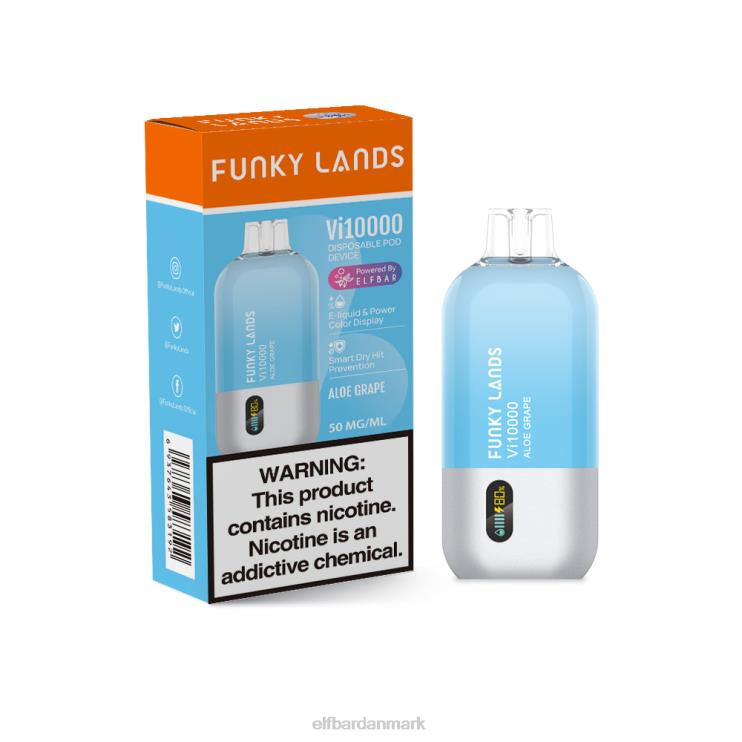 ELFBAR funky lands best flavor engangs vape vi10000 drue serie D46T149 aloe drue