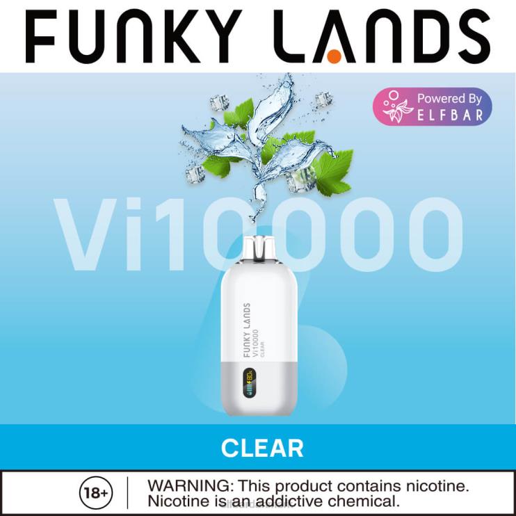 ELFBAR funky lands engangs vape vi10000 puffs D46T165 tranebær drue duo is