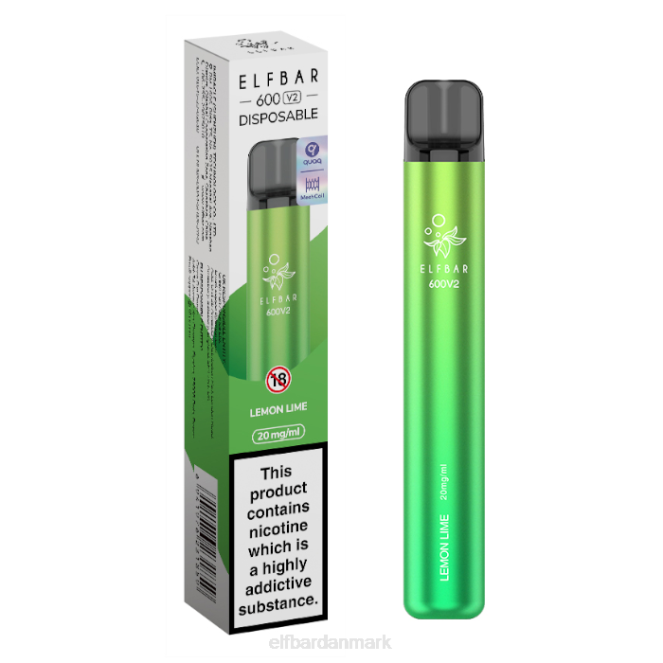 elfbar 600v2 engangsvape - 20mg Z0FV15 citron lime