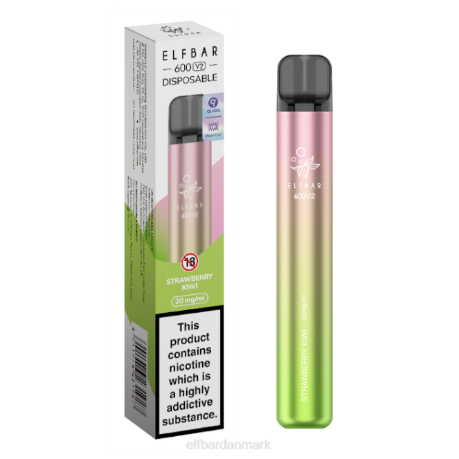 elfbar 600v2 engangsvape - 20mg Z0FV18 jordbær hindbær kirsebær is