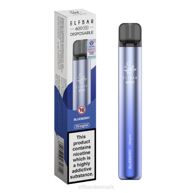 elfbar 600v2 engangsvape - 20mg Z0FV1 blåbær